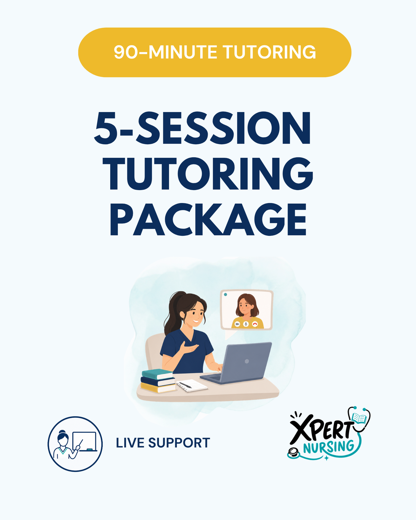 5-Session Tutoring Package | 90 Minutes Each